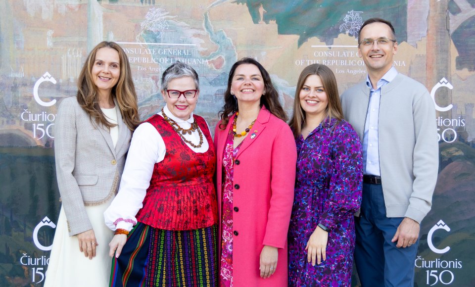 Lithuania’s Restoration of Independence Day Commemorated in Santa Barbara and Tribute Paid to M. K. Čiurlionis