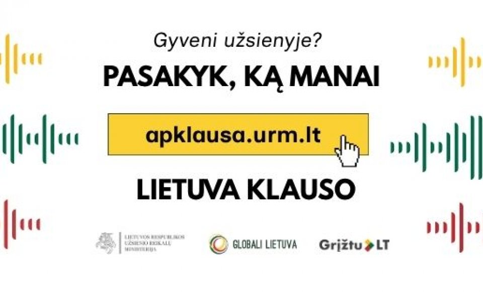 Ministras K. Budrys: Lietuvos diasporos nuomonės apklausa padės formuoti ateities sprendimus